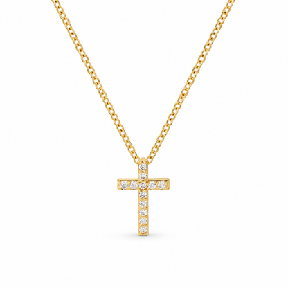 Cross Halskæde - Guld