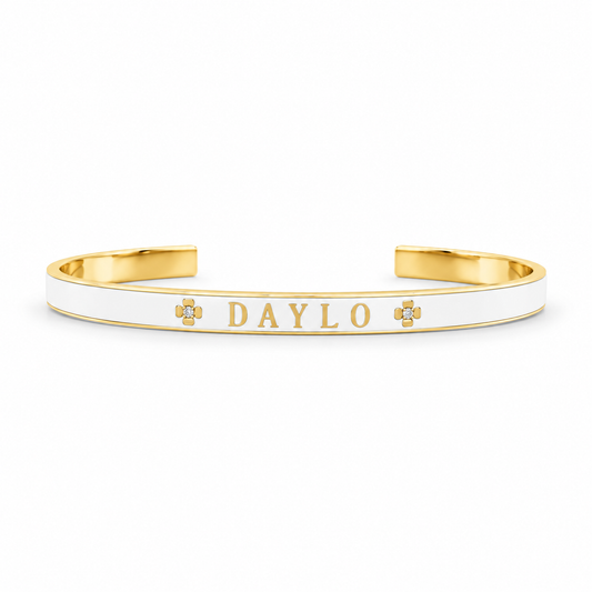Armbånd - Guld/Hvid
