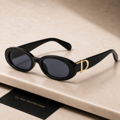 DD Sunglasses Oval - Black Grey