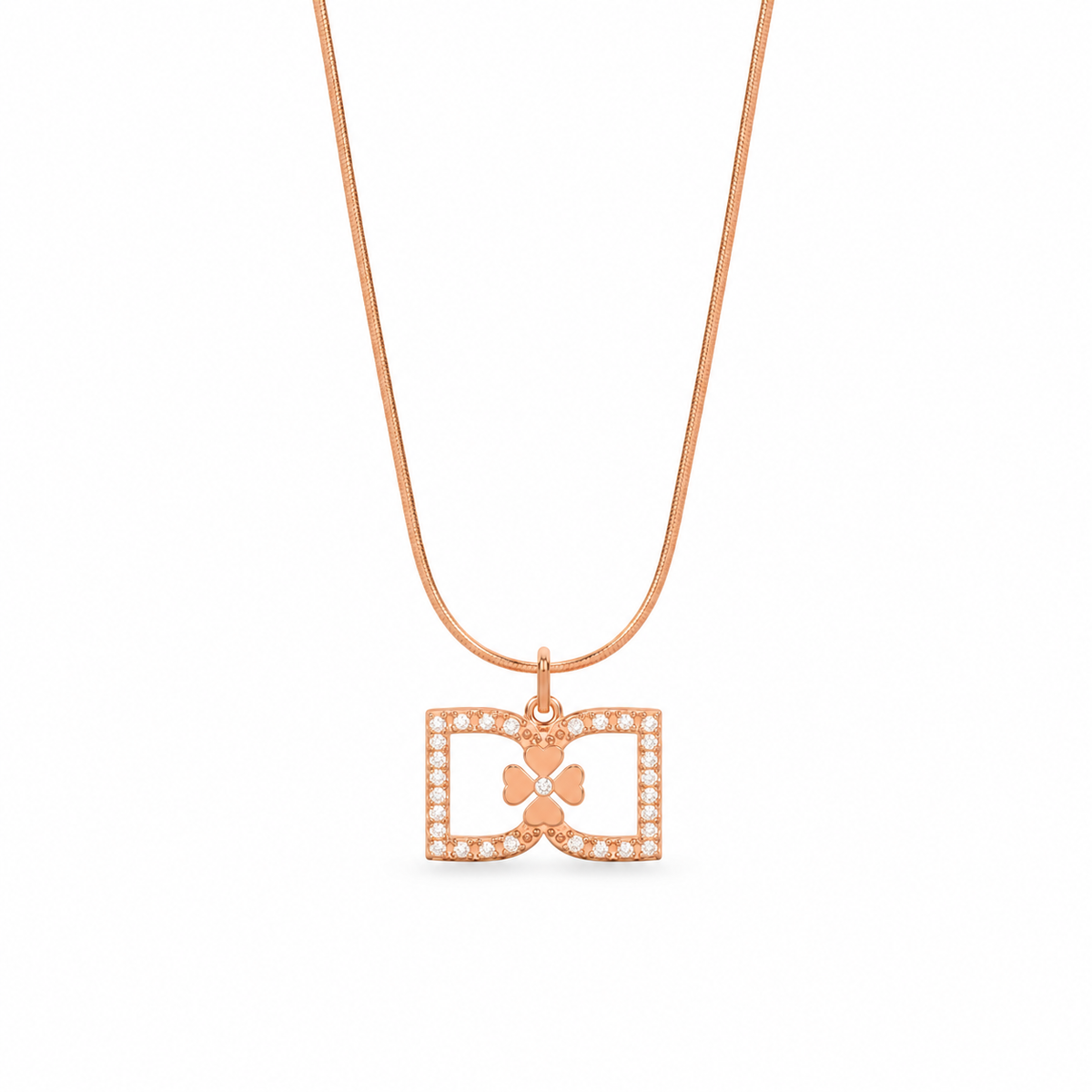 DD Necklace Diamond - Rose Gold