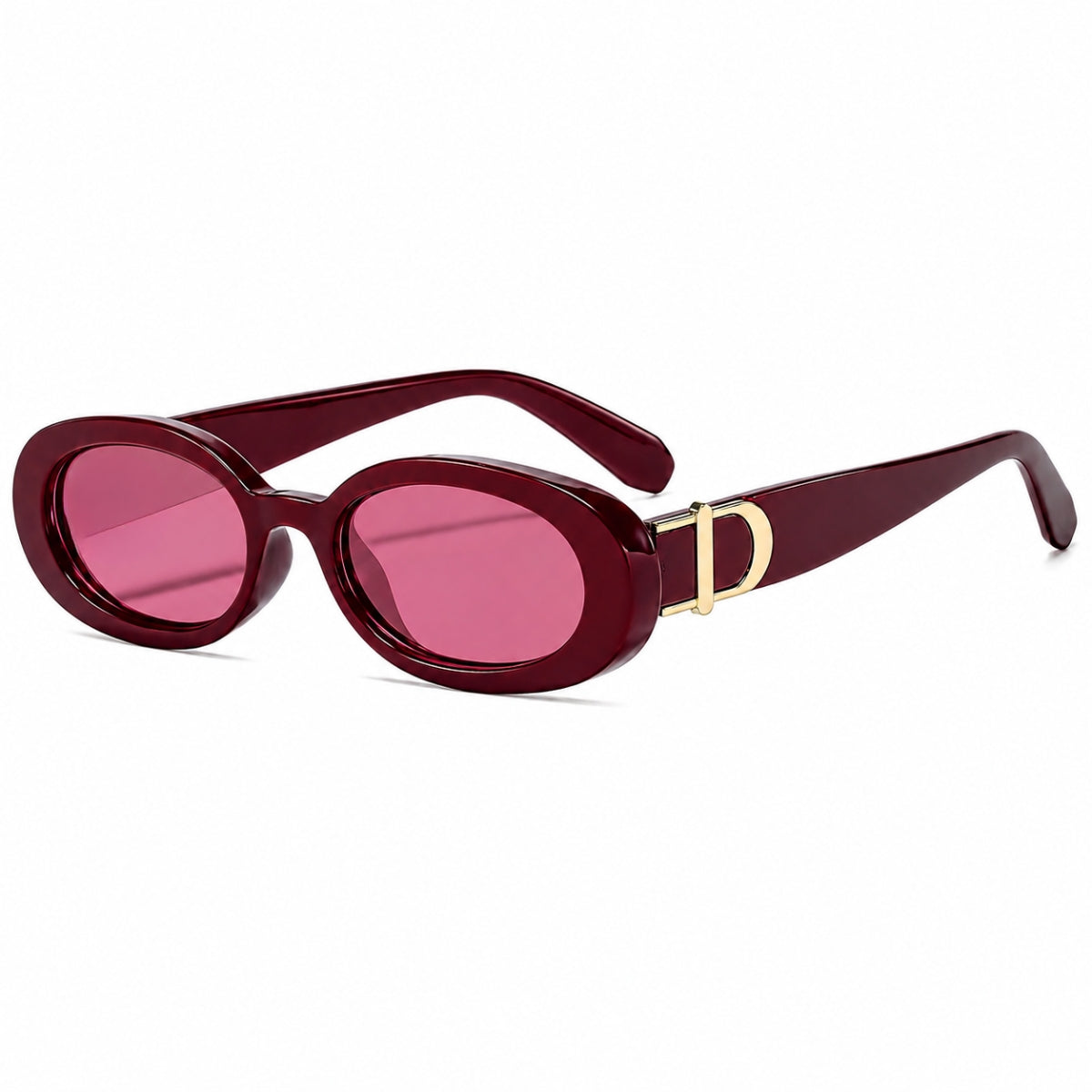 DD Sunglasses Oval - Burgundy