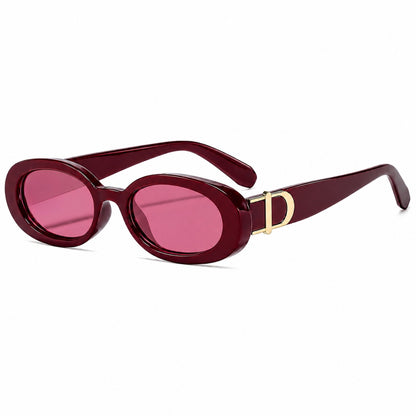 DD Sunglasses Oval - Burgundy