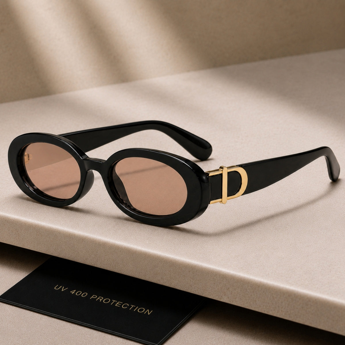 DD Sunglasses Oval - Black Sand