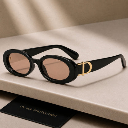 DD Sunglasses Oval - Black Sand