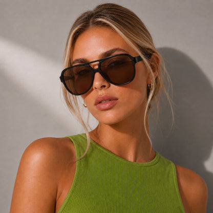 Sarena Sunglasses - Black Brown