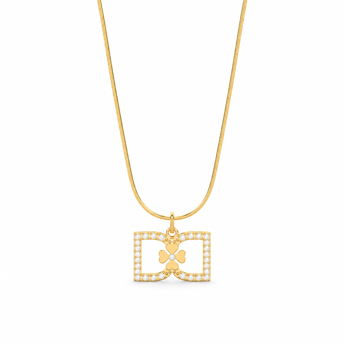 DD Necklace Diamonds - Gold