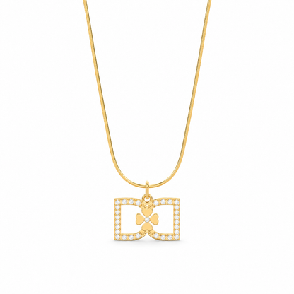 DD Necklace Diamonds - Gold