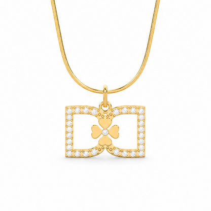 DD Necklace Diamonds - Gold