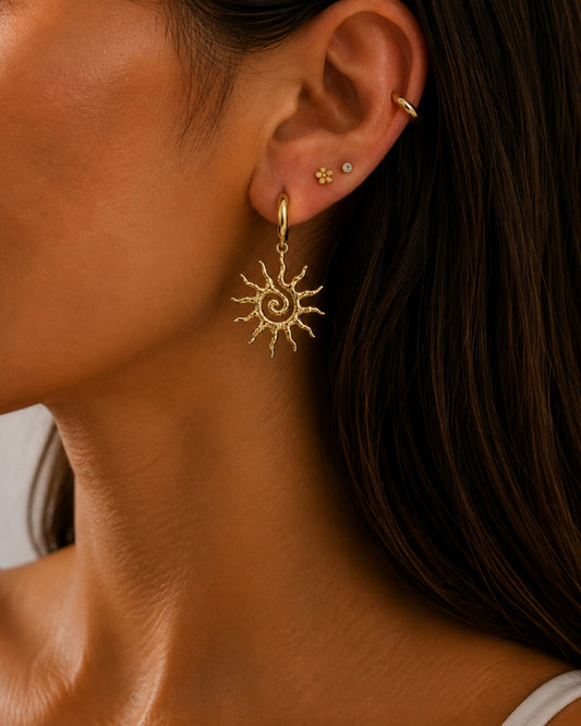Ayla Sol Earrings - Gold
