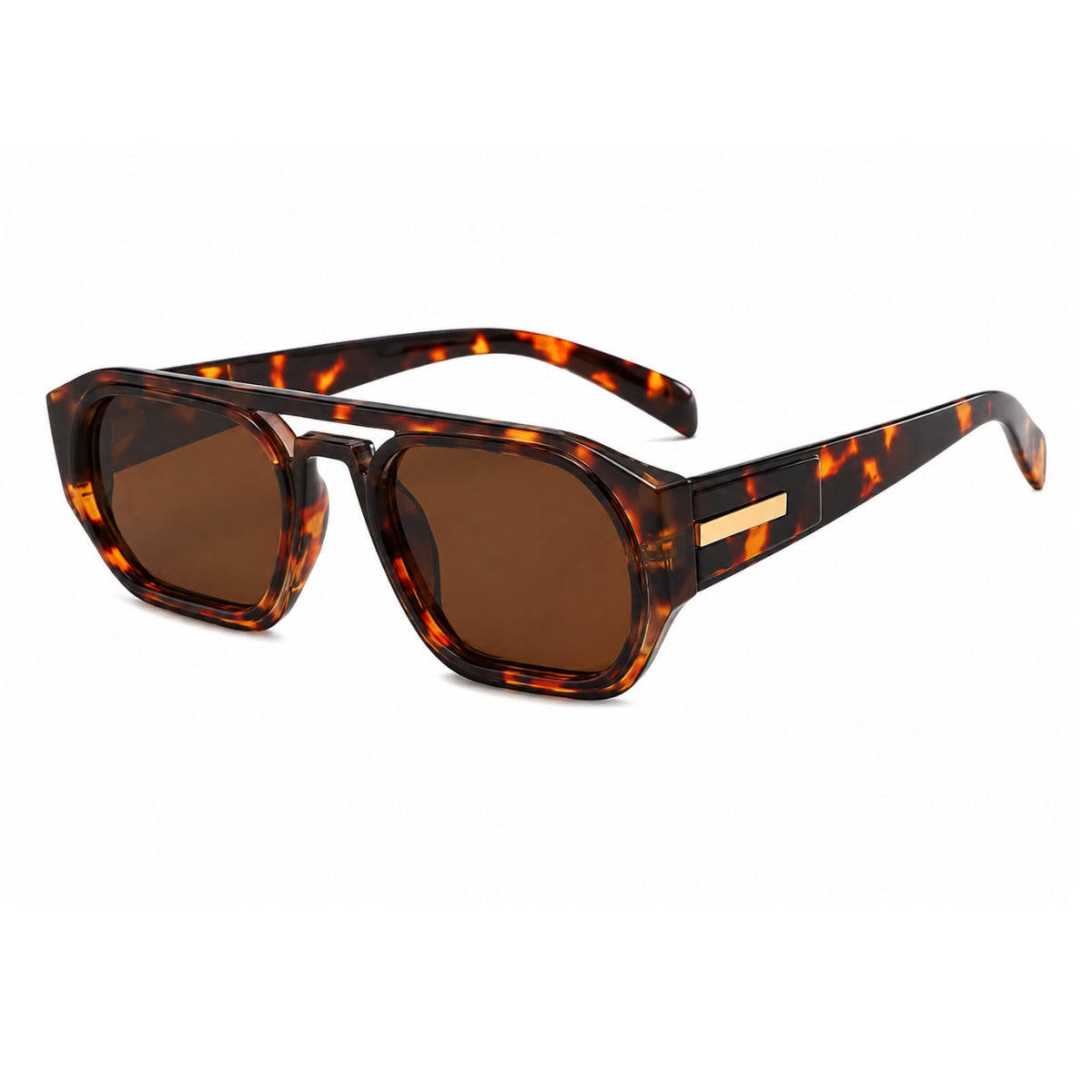 Axton Solbrille - Leopard Brun