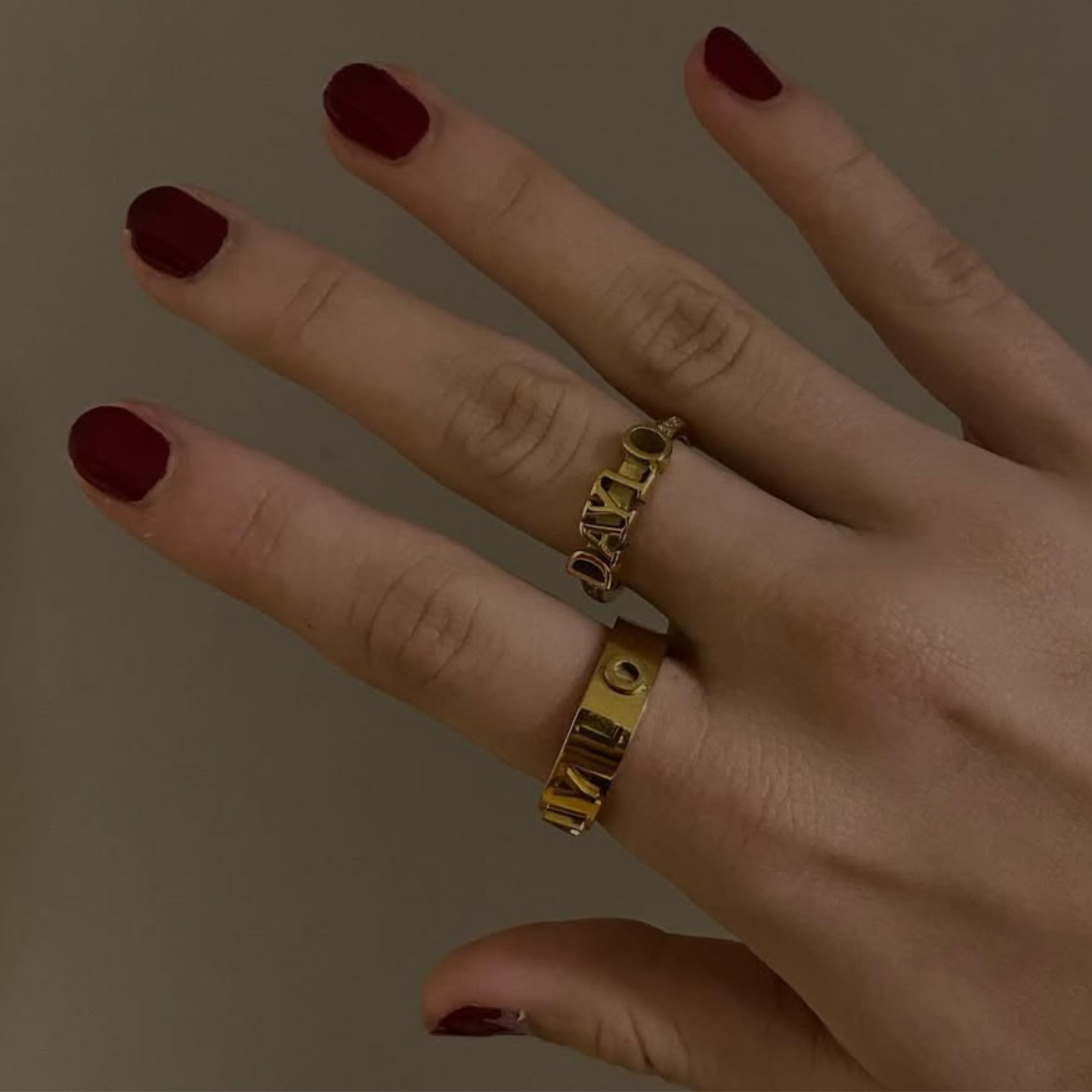 Signatur Ring - Guld