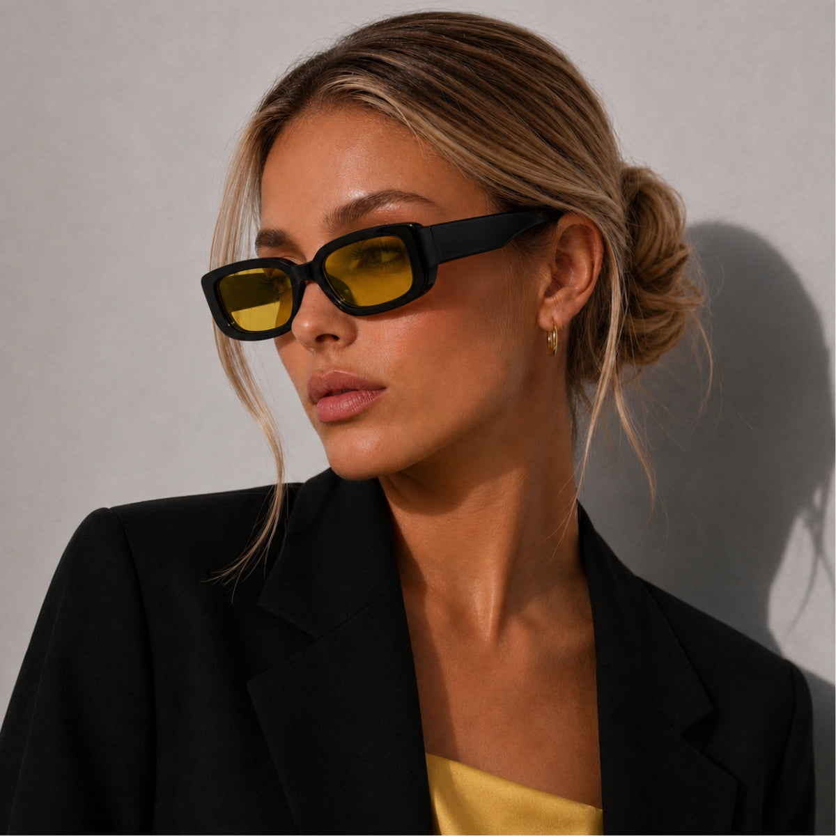 Soraya Sunglasses - Black Yellow