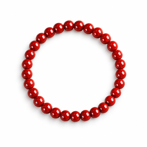 Rubi Beaded Bracelet – Red / 10MM