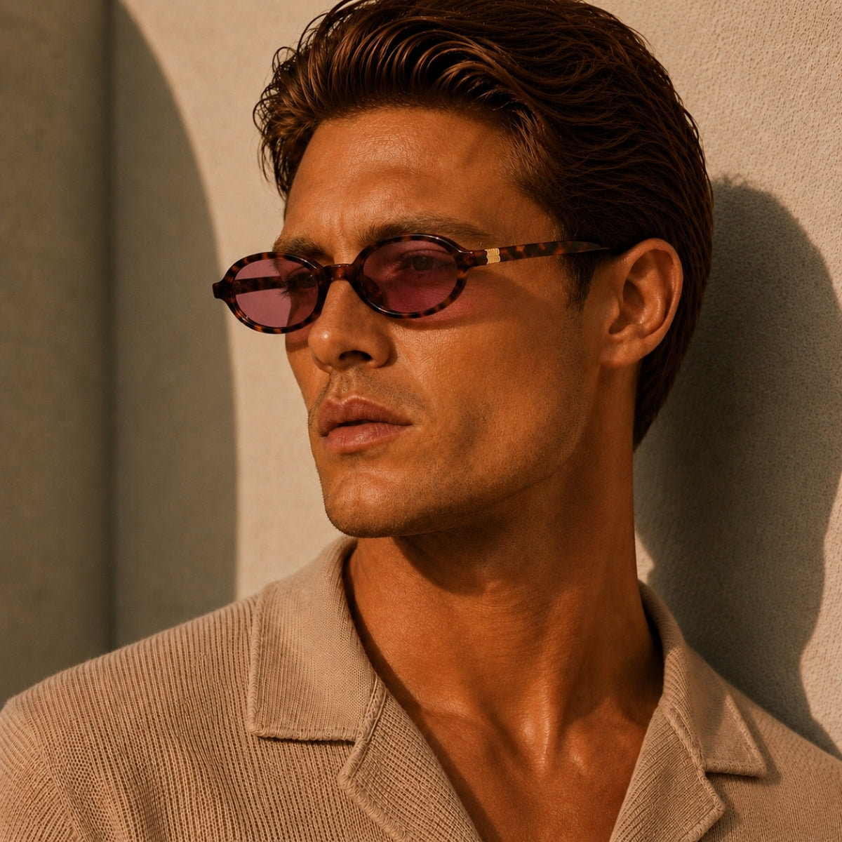 Adrien Sunglasses - Leopard Purple