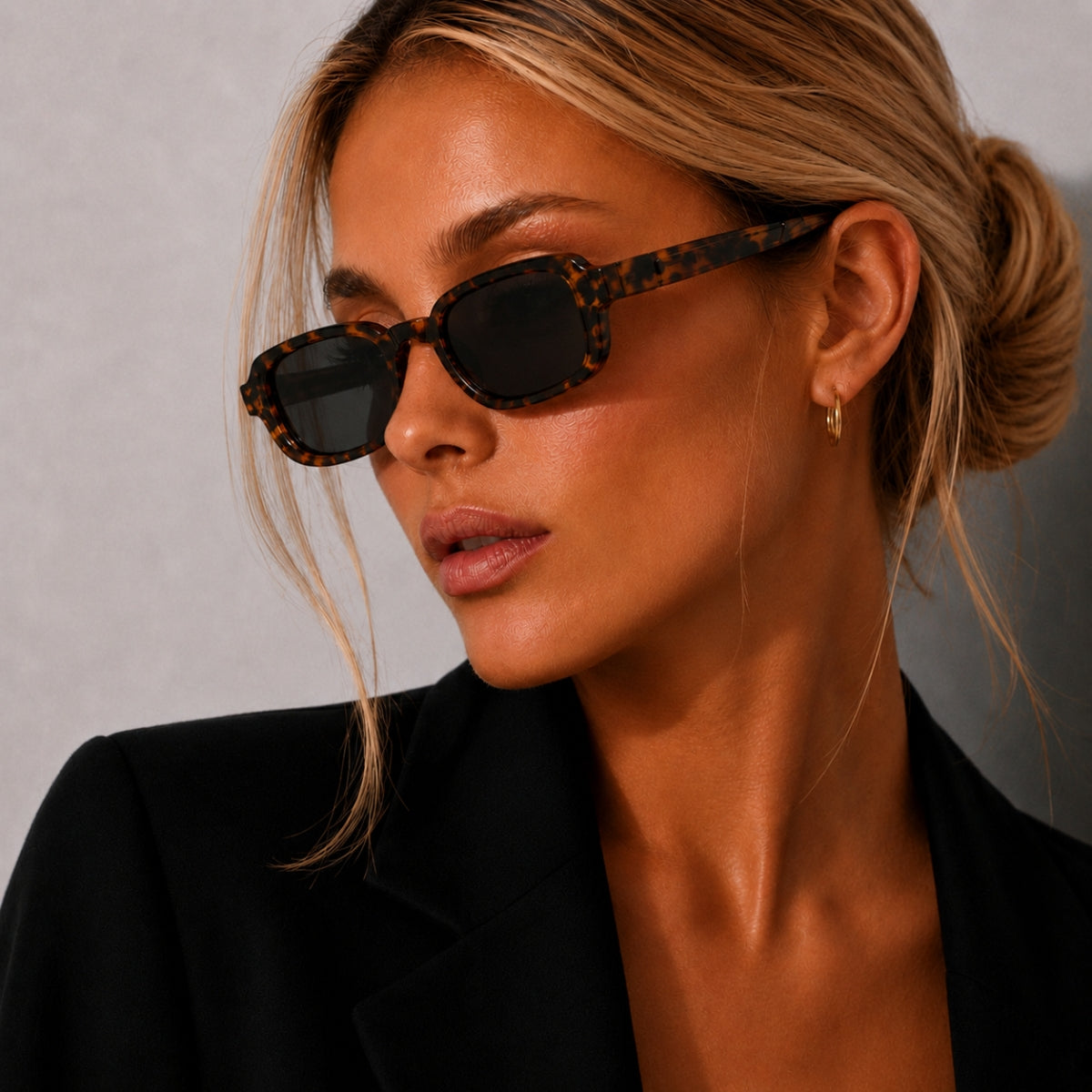 Selora Sunglasses - Leopard Grey