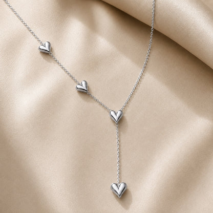 Alva Heart Necklace - Silver