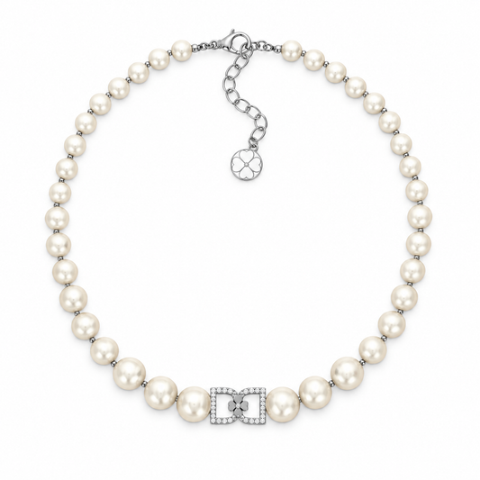 DD Choker Diamanter - Sølv