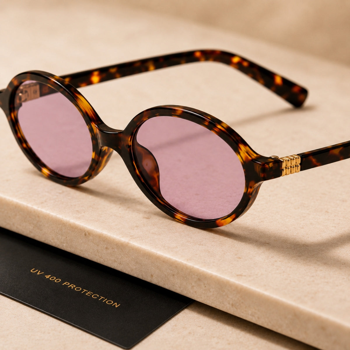 Adrien Sunglasses - Leopard Purple