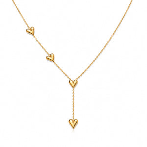 Alva Heart Necklace - Gold