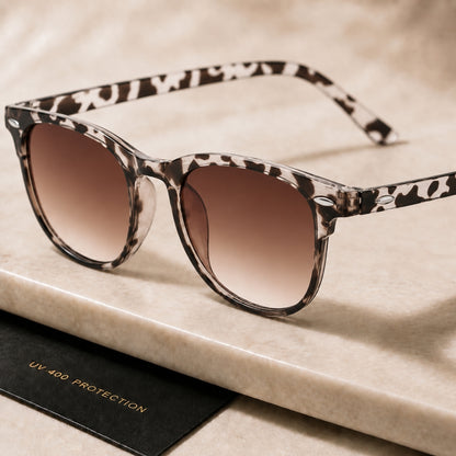 Savio Sunglasses - White Leopard