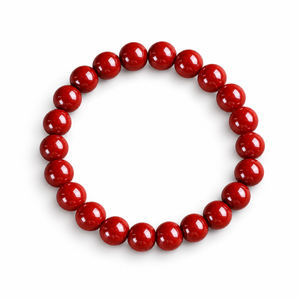 Rubi Beaded Bracelet – Red / 6MM