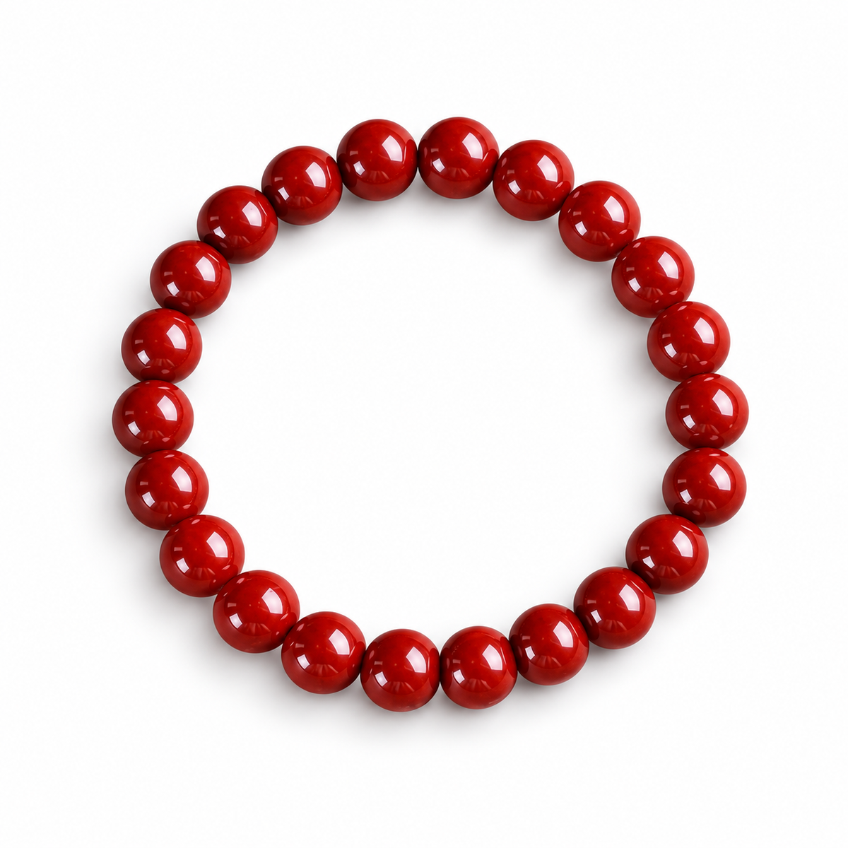 Rubi Beaded Bracelet – Red / 6MM