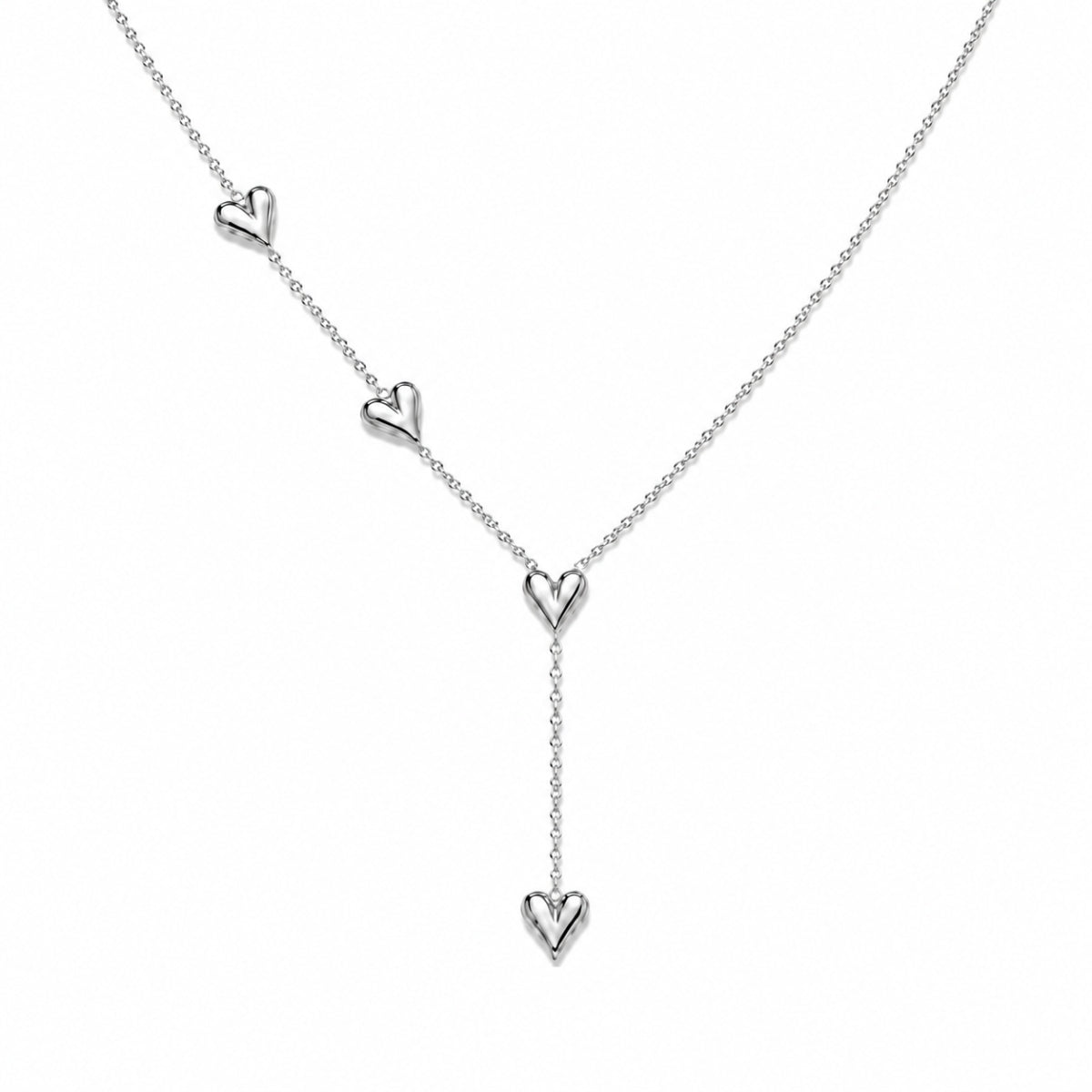 Alva Heart Necklace - Silver